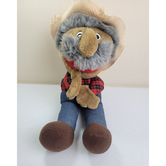 Vintage Shotgun Red Hee Haw TV Show Country Grandpa Puppet Plush Stuffed Toy 17" - Picture 1 of 9